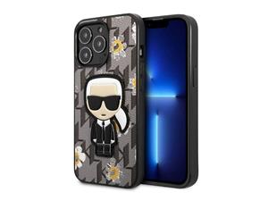 قاب چرمی آیفون 13 پرو طرح کارل برجسته CG Mobile iphone 13 Pro Karl Lagerfeld Leather Case