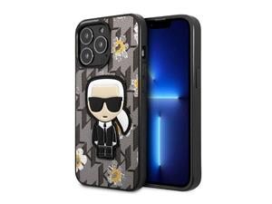 قاب چرمی آیفون 13 پرو طرح کارل برجسته CG Mobile iphone 13 Pro Karl Lagerfeld Leather Case 