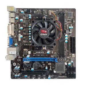 باندل مادربرد MSI A55M-P33 و پردازنده AMD A4 3400 با Fan استوک 