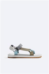 صندل اورجینال مردانه برند زارا Zara مدل MULTICOLOURED TECHNICAL SANDALS کد 2705/220