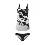 مایو شنا زنانه دو تکه دامنی 5690283- Fashion Concept NZD | مشکی/سفید
