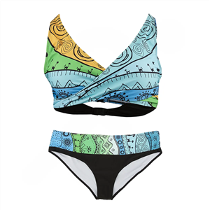 مایو شنا زنانه دو تکه بیکینی 5590222- Fashion Concept NZD | آبی