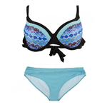 مایو شنا زنانه دو تکه بیکینی Fashion Concept- 5593909 NZD | آبی/ مشکی