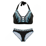 مایو شنا زنانه دو تکه بیکینی Fashion Concept- 5699133 NZD | مشکی/آبی