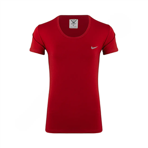 تیشرت ورزشی زنانه طرح نایک یقه گرد یونیک اسپرت NZD  | قرمز 