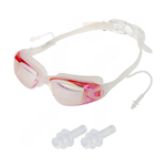 ست عینک و گوش گیر کیف دار شنا یاماکاوا ARY 7136DM-N | صورتی