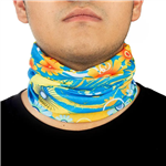 دستمال سر و گردن کوهنوردی اسکارف تابستانی طرحدار هد گیر ABS | آبی/زرد