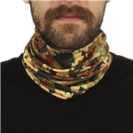دستمال سر و گردن کوهنوردی اسکارف تابستانی طرحدار سوزنی هد گیر BRS ABS | سبز/کرمی