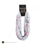 دستمال سر و گردن کوهنوردی اسکارف تابستانی طرحدار سوزنی هد گیر BRS ABS | سفید/صورتی