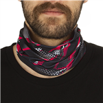 دستمال سر و گردن کوهنوردی اسکارف تابستانی طرحدار سوزنی هد گیر PROFIT-BRS | مشکی/قرمز