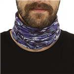دستمال سر و گردن کوهنوردی اسکارف تابستانی طرحدار سوزنی هد گیر BRS ABS | طوسی/بنفش