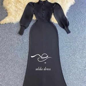  لباس مجلسی کوتاه کرپ ۱۲۷۷