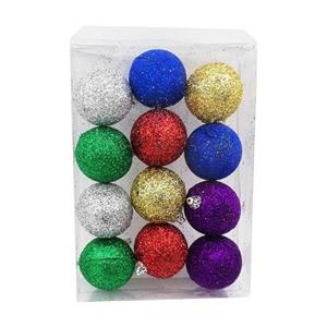 آویز درخت کریسمس مدل B02 بسته 12 عددی