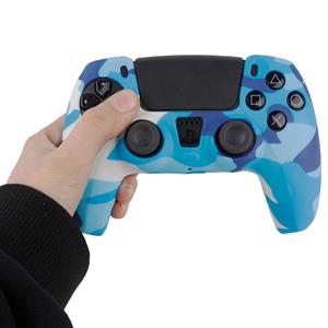 روکش دسته بازی PS5 طرح چریکی زمینه سفید آبی