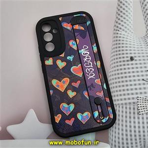 قاب گوشی Galaxy A34 5G سامسونگ دستبندی سیلیکونی فانتزی Fashion محافظ لنز دار طرح قلبی رنگی کد 608