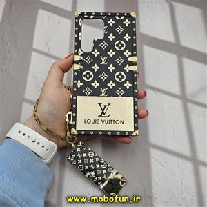 قاب گوشی Galaxy S23 Ultra سامسونگ طرح صندوقی لاکچری اورجینال لویی ویتون LOUIS VUITTON آویز دار کد 320