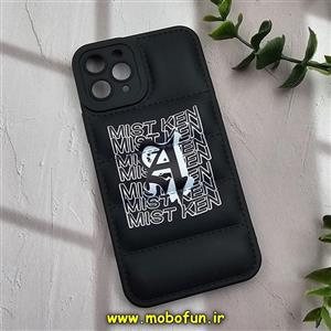 قاب گوشی iPhone 11 Pro آیفون سیلیکون ژله ای پافر PC زیر بسته محافظ لنز دار اسپرت کلاسیک مشکی کد 536