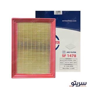 فیلتر هوا نیسان جوک مدل 1478 برند سرکان