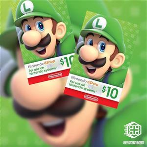  گیفت کارت 10 دلاری Nintendo 