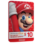  گیفت کارت 10 دلاری Nintendo