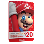  گیفت کارت 20 دلاری Nintendo