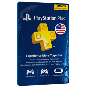  گیفت کارت 3 ماهه Playstation Plus آمریکا 