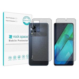 گلس صفحه نمایش و پشت گوشی اینفینیکس Note 12 مدل نانو هیدروژل گیمینگ برند راک اسپیس