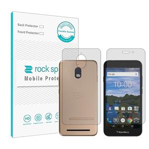 گلس محافظ صفحه نمایش و پشت گوشی Blackberry Aurora مدل نانو هیدروژل شفاف برند راک اسپیس کدSS