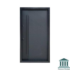 درب ضد سرقت مدرن طوسی رنگ پوششی  CNC کد 30430