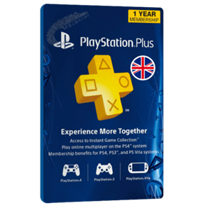  گیفت کارت 12 ماهه Playstation Plus انگلیس 