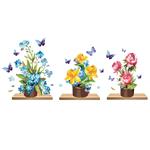 استیکر دیواری صالسو آرت طرح flower shelf hk