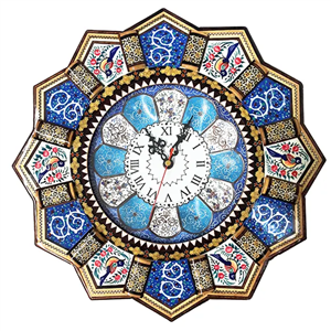 ساعت دیواری خاتم کاری کد 84