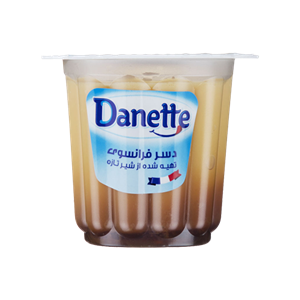 دسر فرانسوی دنت با طعم کرم کارامل مقدار 100 گرم Danette French Caramel Cream Dessert gr 