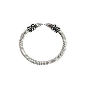 دستبند Vikings مدل دو سر کلاغ فنری کد tv0149