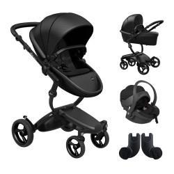 ست کالسکه کریر میما مدل زاری double system مشکی با آداپتور Mima xari black model carrier stroller set with adapter