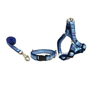 قلاده کتفی سگ یونیک طرح راه راه با بند سایز M