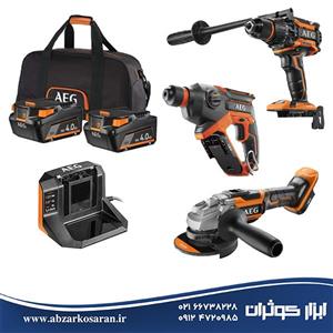 کیت 3 دستگاه شارژی 18 ولت آاگ AEG مدل BEWS-125BL BBH18C BSB18BL