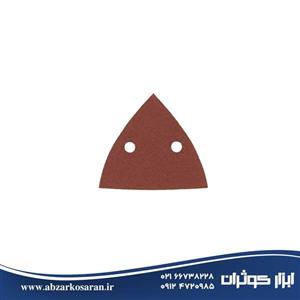 صفحه سنباده پشت کرکی مثلثی 88*110 م م گرید 80 دو سوراخ AEG