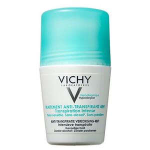 رول ضد تعریق 48 ساعته قوی ویشی مناسب پوست های حساس 50 میلی لیتر Vichy 48Hr Antiperspirant Roll-On For Sensitive Skins 50 ml