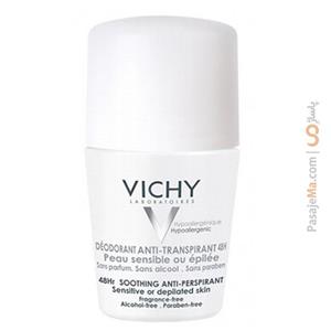 رول ضد تعریق 48 ساعته قوی ویشی مناسب پوست های حساس 50 میلی لیتر Vichy 48Hr Antiperspirant Roll-On For Sensitive Skins 50 ml