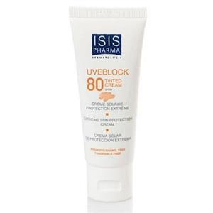 ضدآفتاب مینرال رنگی آیسیس فارما ---UVEBLOCK Tinted Cream SPF 80 ISIS Pharma 