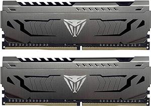 رم پاتریوت مدل Viper Steel DDR4 CL16 3200MHz با ظرفیت 16 گیگابایت دو کاناله