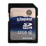 کارت حافظه SDHC کینگستون مدل SD4 کلاس 4 سرعت 4MB/s ظرفیت 32 گیگابایت