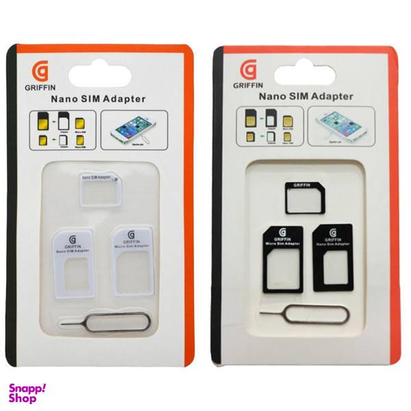 تبدیل سیم کارت‌ نانو و میکرو به استاندارد گریفین مدل A1 بسته دو عددی