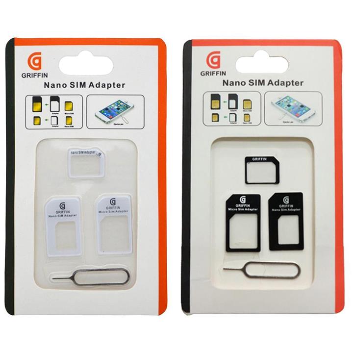 تبدیل سیم کارت‌ نانو و میکرو به استاندارد گریفین مدل A1 بسته دو عددی