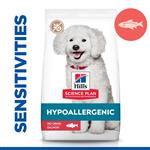 غذا خشک سگ هیلز مدل Hypoallergenic Mini Adult Salmon 1/5k