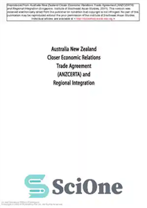 دانلود کتاب Australia New Zealand Closer Economic Relations Trade Agreement (ANZCERTA) and regional integration توافقنامه تجاری روابط اقتصادی نزدیکتر... 