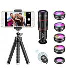 کیت لنز برای دوربین موبایل APEXEL Phone Camera Lens with 18x Telephoto Lens Fisheye,Macro/Wide Angle   