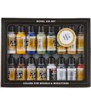 پک 16 عددی رنگ مخصوص ایربراش والجو مدل Air Building Acrylic Paint Set برند Vallejo