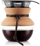 قهوه ساز با چوب پنبه Bodum Bd-11592-109 Pour Over Coffee Maker With Cork, 17 Ounce 